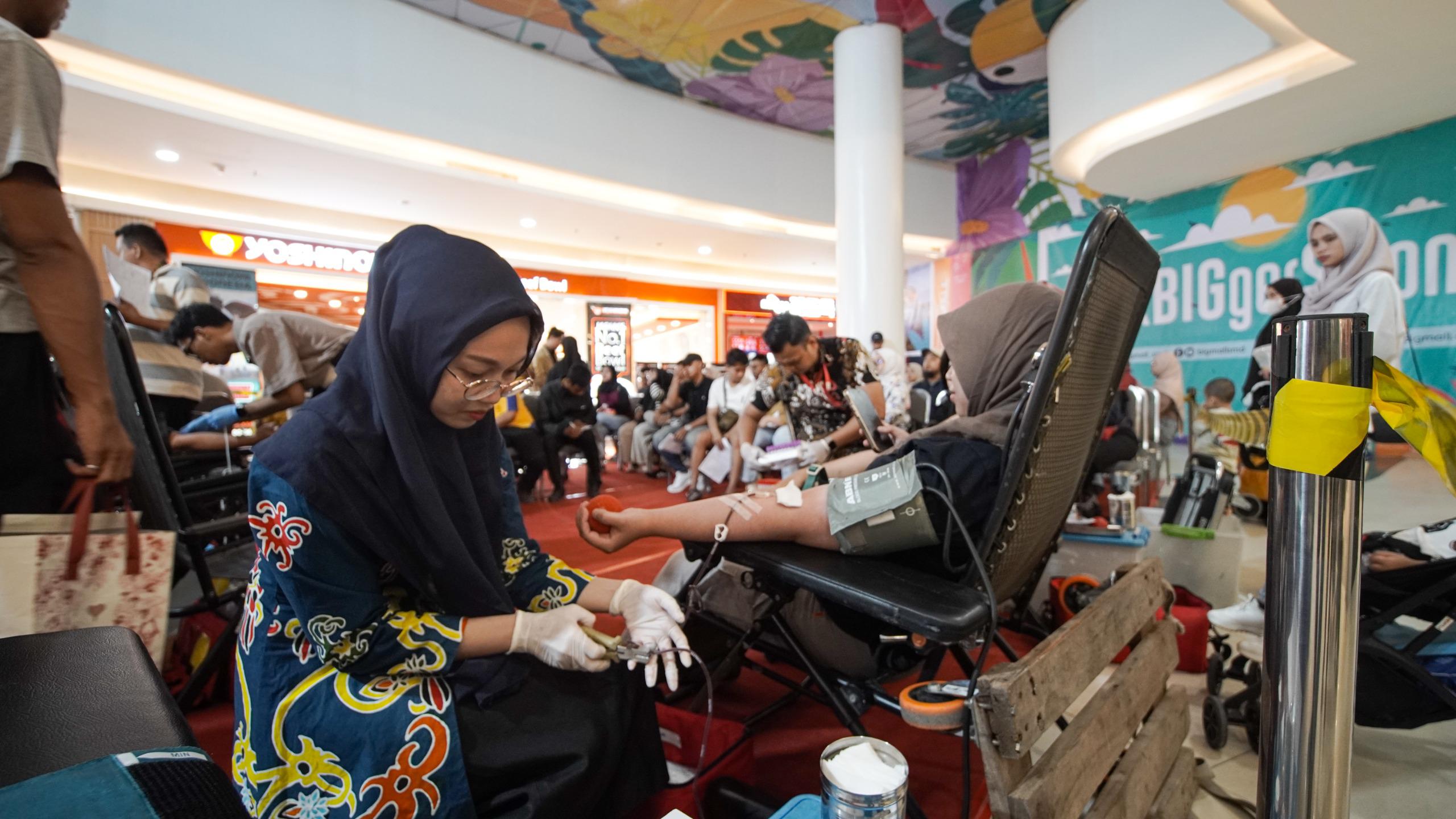 Aksi Donor Darah BIG Mall Samarinda Sambut Antusiasme Pendaftar Hingga Dua Kali Lipat